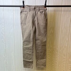 Lucky Brand Khaki Trousers 34x32 Slim Straight. Like new